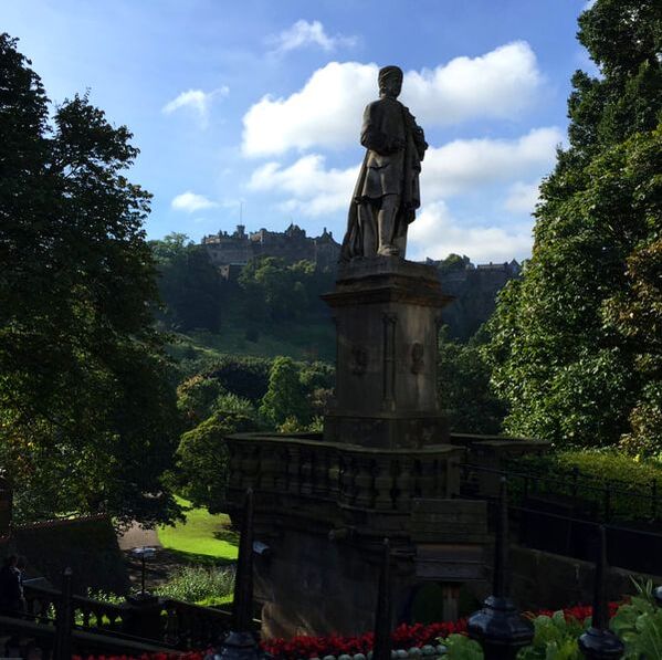 View of Edinburgh Castle from Princes Garden, Edinburgh. 5 Reasons You Will Love Scotland.
