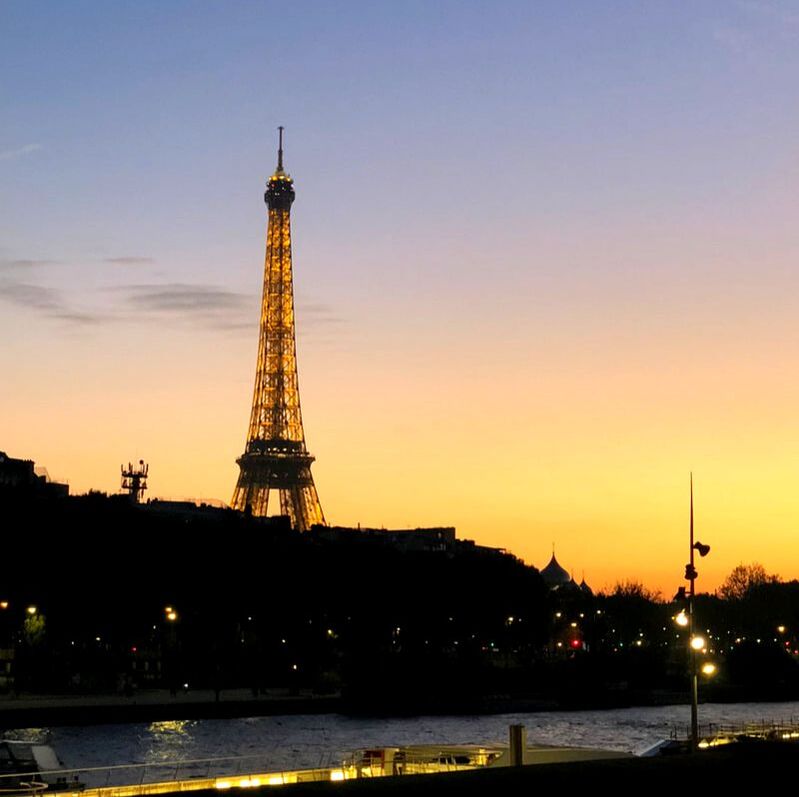 The Eiffel Tower at Dusk. Which European City Should I Visit?